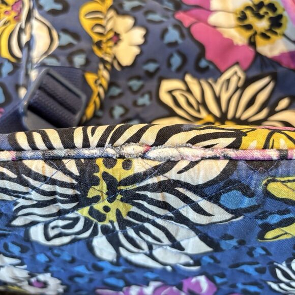 VERA BRADLEY Fall 2014 African Violet Large Quilted Campus Backpack 15.x11.5x6.5 - Picture 9 of 12